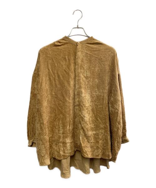 SUZUKI TAKAYUKI（スズキタカユキ）SUZUKI TAKAYUKI (スズキタカユキ) SUZUKI TAKAYUKI　over blouse II キャメル サイズ:表記なしの古着・服飾アイテム