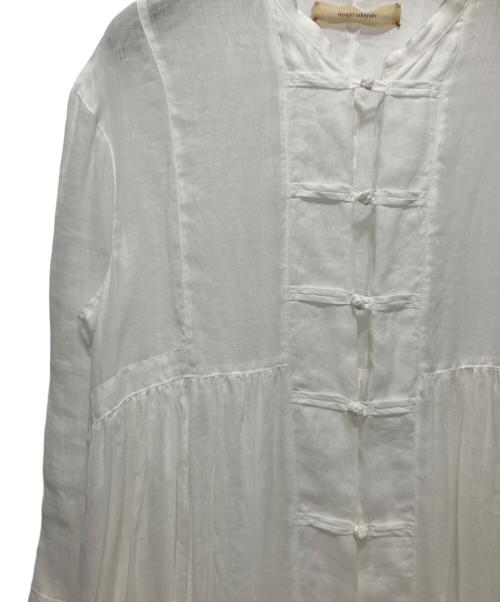 SUZUKI TAKAYUKI（スズキタカユキ）SUZUKI TAKAYUKI (スズキタカユキ) chinese knot dress ホワイト サイズ:FREEの古着・服飾アイテム