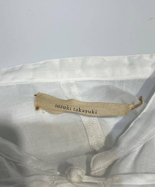 SUZUKI TAKAYUKI（スズキタカユキ）SUZUKI TAKAYUKI (スズキタカユキ) chinese knot dress ホワイト サイズ:FREEの古着・服飾アイテム