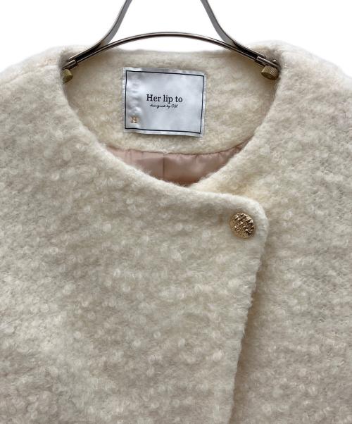 HER LIP TO（ハーリップトゥ）HER LIP TO (ハーリップトゥ) コート ホワイト サイズ:Sの古着・服飾アイテム