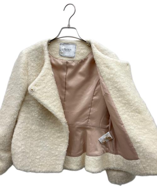 HER LIP TO（ハーリップトゥ）HER LIP TO (ハーリップトゥ) コート ホワイト サイズ:Sの古着・服飾アイテム