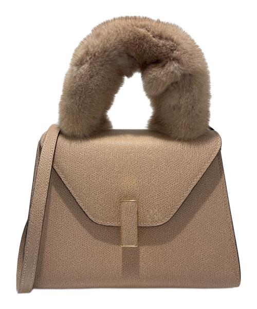 Valextra（ヴァレクストラ）Valextra (ヴァレクストラ) ミニ イジィデ/2wayバッグ ベージュ サイズ:ミニの古着・服飾アイテム