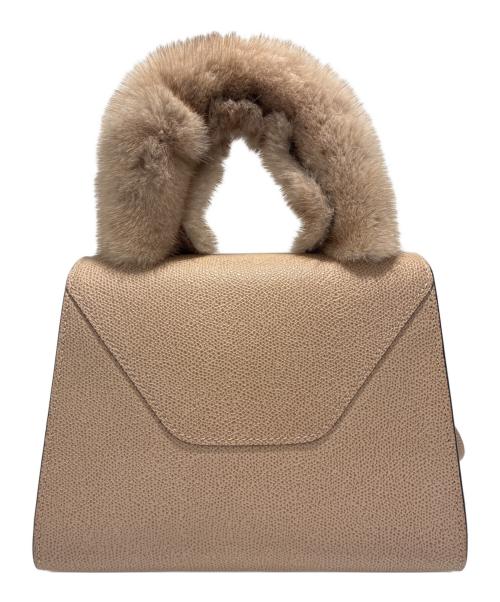 Valextra（ヴァレクストラ）Valextra (ヴァレクストラ) ミニ イジィデ/2wayバッグ ベージュ サイズ:ミニの古着・服飾アイテム