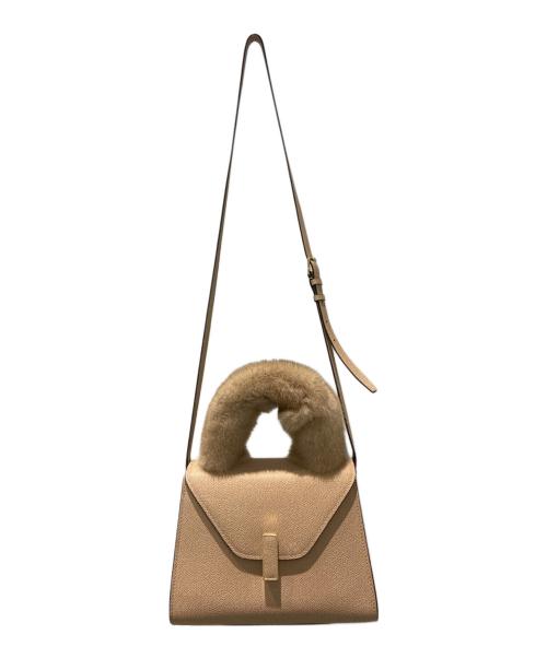 Valextra（ヴァレクストラ）Valextra (ヴァレクストラ) ミニ イジィデ/2wayバッグ ベージュ サイズ:ミニの古着・服飾アイテム