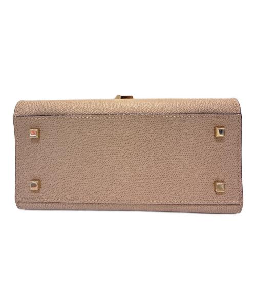 Valextra（ヴァレクストラ）Valextra (ヴァレクストラ) ミニ イジィデ/2wayバッグ ベージュ サイズ:ミニの古着・服飾アイテム