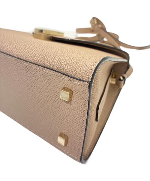 Valextra（ヴァレクストラ）Valextra (ヴァレクストラ) ミニ イジィデ/2wayバッグ ベージュ サイズ:ミニの古着・服飾アイテム