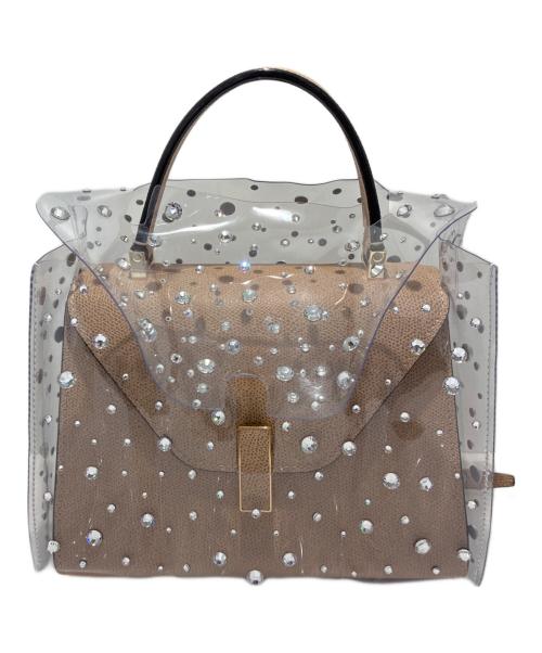 Valextra（ヴァレクストラ）Valextra (ヴァレクストラ) ミニ イジィデ/2wayバッグ ベージュ サイズ:ミニの古着・服飾アイテム