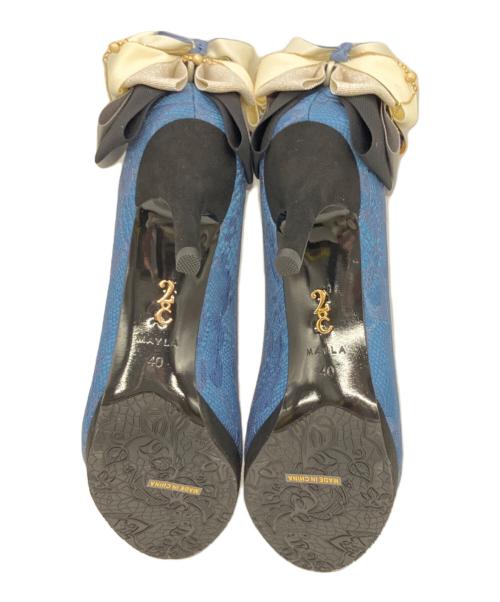 Mayla Classic（マイラクラシック）Mayla Classic (マイラクラシック) アイコニック シューズオブジェ パンプス(をん) ブルー サイズ:40の古着・服飾アイテム