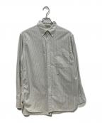 nanamicaナナミカ）の古着「Button Down Stripe Wind Shirt」｜ベージュ