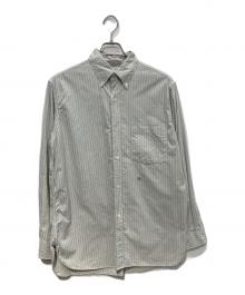 nanamica（ナナミカ）の古着「Button Down Stripe Wind Shirt」｜ベージュ