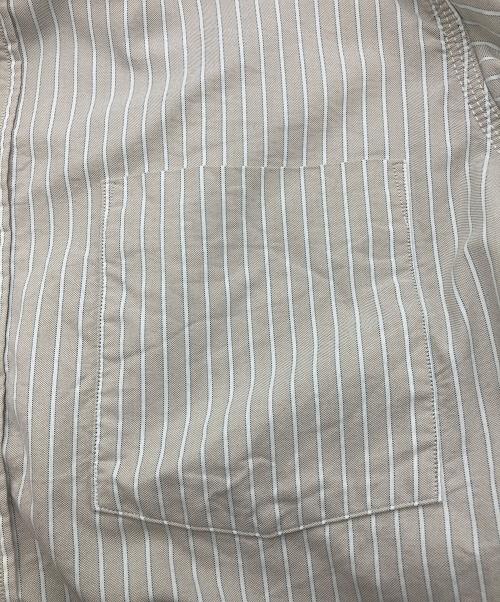 nanamica（ナナミカ）nanamica (ナナミカ) Button Down Stripe Wind Shirt ベージュ サイズ:Sの古着・服飾アイテム
