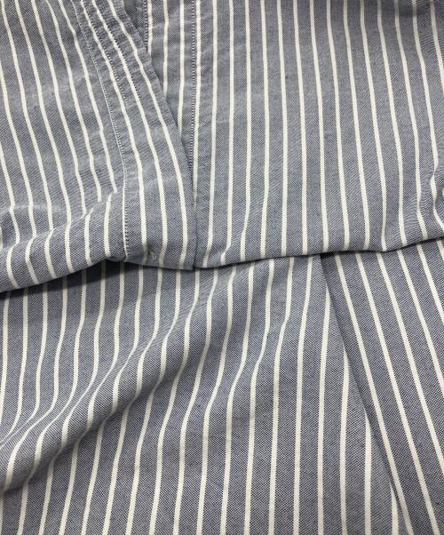 nanamica（ナナミカ）nanamica (ナナミカ) Button Down Stripe Wind Shirt ブルー サイズ:Sの古着・服飾アイテム