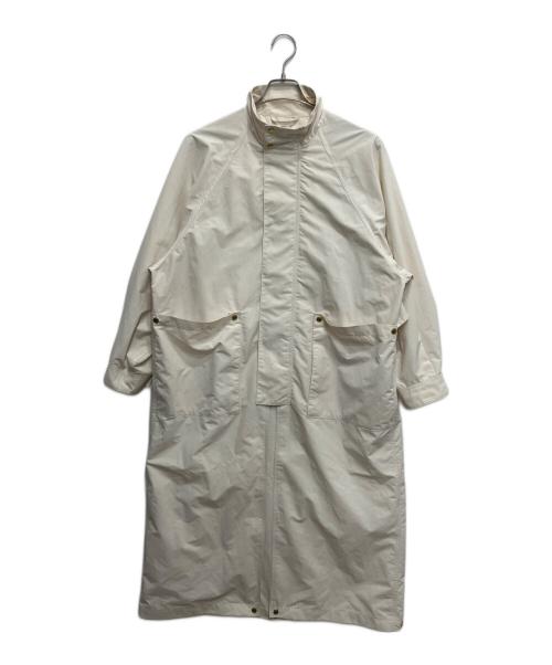 Traditional Weatherwear（トラディショナルウェザーウェア）Traditional Weatherwear (トラディショナルウェザーウェア) ELGIN LONG スタンドカラーコート アイボリー サイズ:34の古着・服飾アイテム