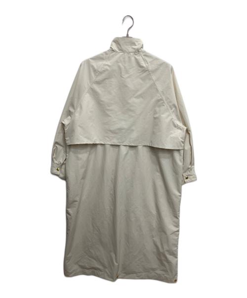 Traditional Weatherwear（トラディショナルウェザーウェア）Traditional Weatherwear (トラディショナルウェザーウェア) ELGIN LONG スタンドカラーコート アイボリー サイズ:34の古着・服飾アイテム