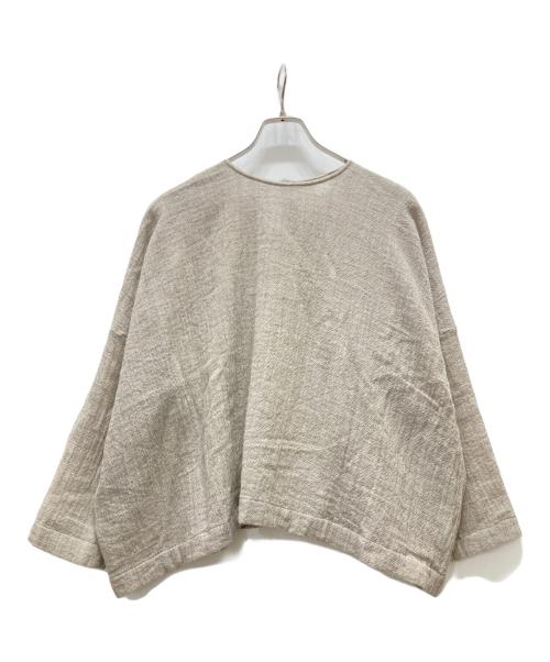 KAGURE（カグレ）kagure (カグレ) ウールガーゼワイドプルオーバー ベージュ サイズ:Fの古着・服飾アイテム