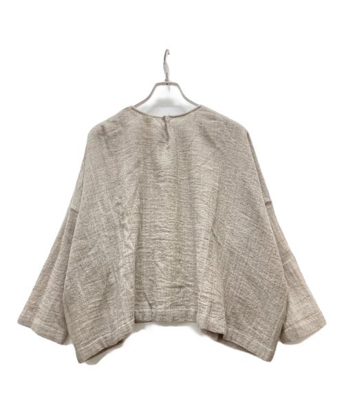 KAGURE（カグレ）kagure (カグレ) ウールガーゼワイドプルオーバー ベージュ サイズ:Fの古着・服飾アイテム