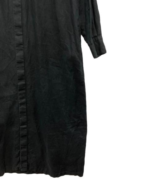 KAGURE（カグレ）KAGURE (カグレ) リネンシャツワンピース ブラック サイズ:FREEの古着・服飾アイテム