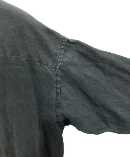 KAGURE（カグレ）KAGURE (カグレ) リネンシャツワンピース ブラック サイズ:FREEの古着・服飾アイテム