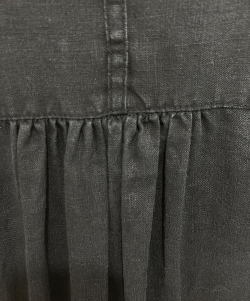KAGURE（カグレ）KAGURE (カグレ) リネンシャツワンピース ブラック サイズ:FREEの古着・服飾アイテム
