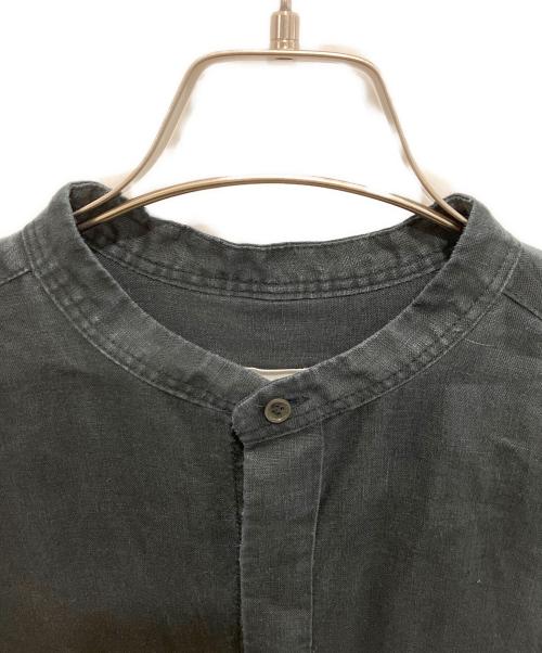 KAGURE（カグレ）KAGURE (カグレ) リネンシャツワンピース ブラック サイズ:FREEの古着・服飾アイテム