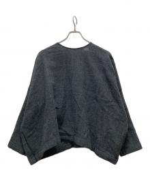 KAGURE（カグレ）の古着「ウールガーゼワイドプルオーバー」｜チャコールグレー