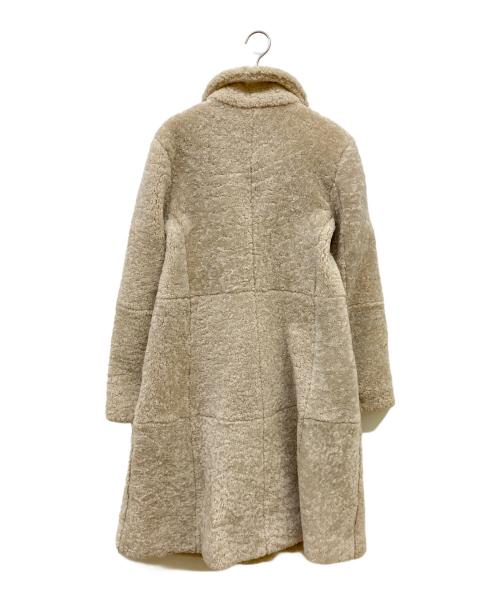 MaxMara（マックスマーラ）MaxMara (マックスマーラ) ダブルムートンコート ベージュ サイズ:36の古着・服飾アイテム