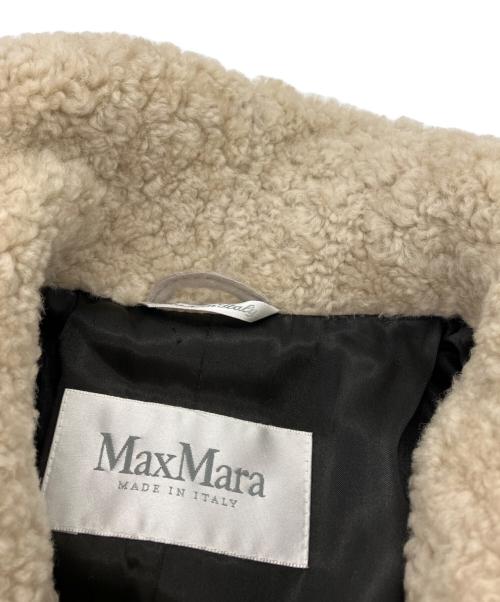 MaxMara（マックスマーラ）MaxMara (マックスマーラ) ダブルムートンコート ベージュ サイズ:36の古着・服飾アイテム