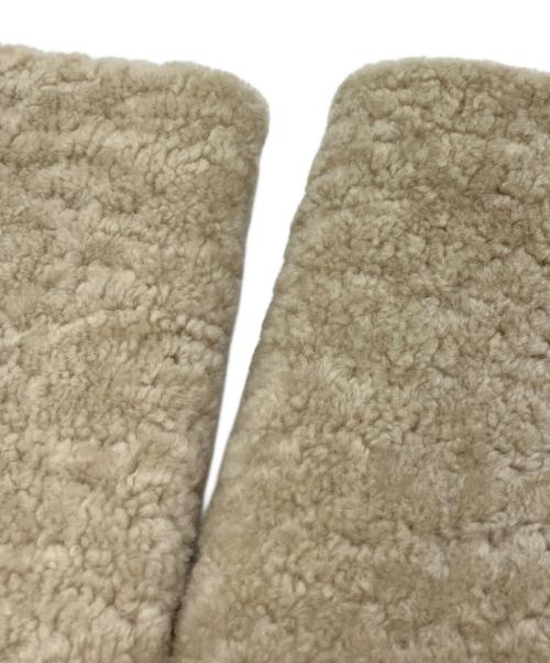 MaxMara（マックスマーラ）MaxMara (マックスマーラ) ダブルムートンコート ベージュ サイズ:36の古着・服飾アイテム