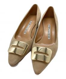 PELLICO（ペリーコ）の古着「ANIMA アネッリフィッビア スウェード パンプス」｜ベージュ