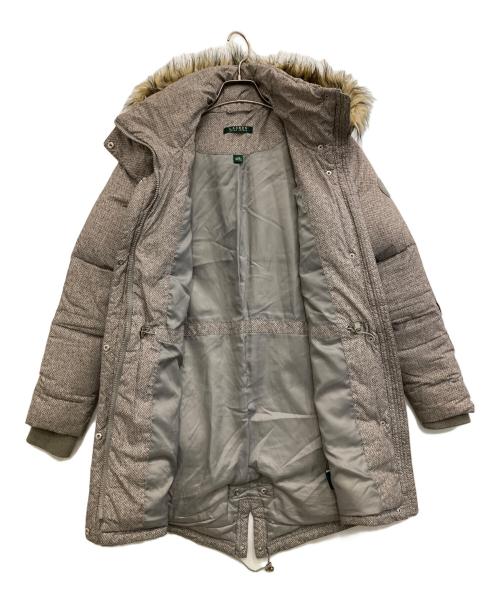 LAUREN RALPH LAUREN（ローレンラルフローレン）LAUREN RALPH LAUREN (ローレンラルフローレン) ファー付きフーデッドダウンコート グレー サイズ:XXSの古着・服飾アイテム