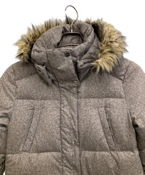 LAUREN RALPH LAUREN（ローレンラルフローレン）LAUREN RALPH LAUREN (ローレンラルフローレン) ファー付きフーデッドダウンコート グレー サイズ:XXSの古着・服飾アイテム