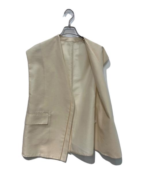 STUNNING LURE（スタニングルアー）STUNNING LURE (スタニングルアー) シアースリーブレスジャケット オフホワイト 未使用品の古着・服飾アイテム