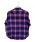 N.HOOLYWOOD (エヌ ハリウッド) オンブレチェックシャツ パープル サイズ:38：7000円