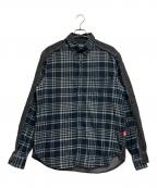 DIESEL×Timberlandディーゼル×ティンバーランド）の古着「デニム切替シャツ」｜ネイビー