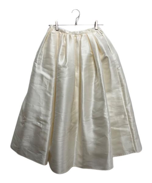 HER.（ハー）HER. (ハー) シャイニーギャザーフレアスカート アイボリー サイズ:2の古着・服飾アイテム