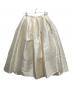 HER.（ハー）の古着「シャイニーギャザーフレアスカート」｜アイボリー