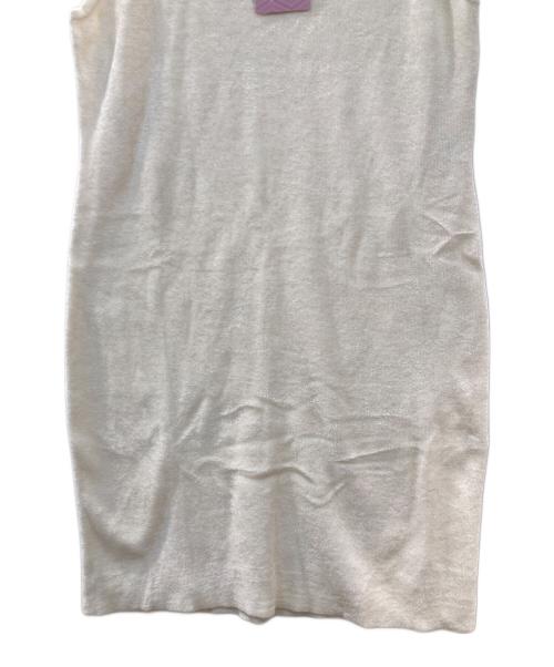 Barbie（バービー）Barbie (バービー) ESTNATION (エストネーション) ニットミニワンピース ホワイト サイズ:FREE 未使用品の古着・服飾アイテム