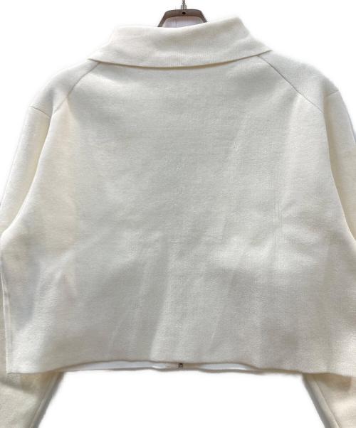 Barbie（バービー）Barbie (バービー) ESTNATION (エストネーション) ニットブルゾン ホワイト サイズ:FREE 未使用品の古着・服飾アイテム