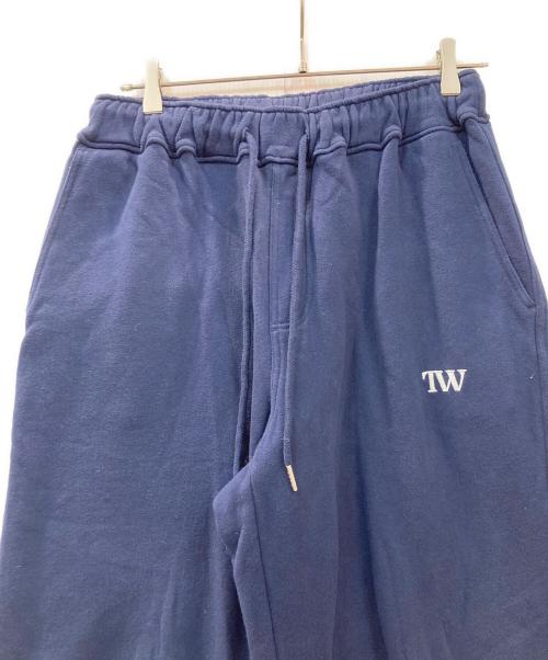 TW（トゥ）TW (トゥ) Wide Sweat Pant スウェットパンツ ネイビー サイズ:FREEの古着・服飾アイテム