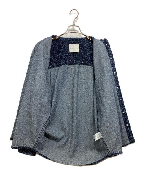H&M STUDIO（エイチアンドエム ストゥディオ）H&M STUDIO (エイチアンドエム ストゥディオ) オーバーサイズ ブークレデニムジャケット インディゴ サイズ:XSの古着・服飾アイテム