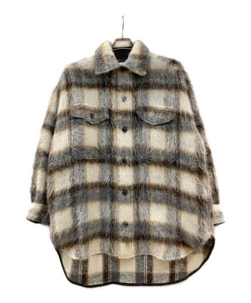 INSCRIRE（アンスクリア）INSCRIRE (アンスクリア) SHAGGY CHECK OVER シャツ シャギーチェックオーバーシャツジャケット マルチカラー サイズ:FREEの古着・服飾アイテム
