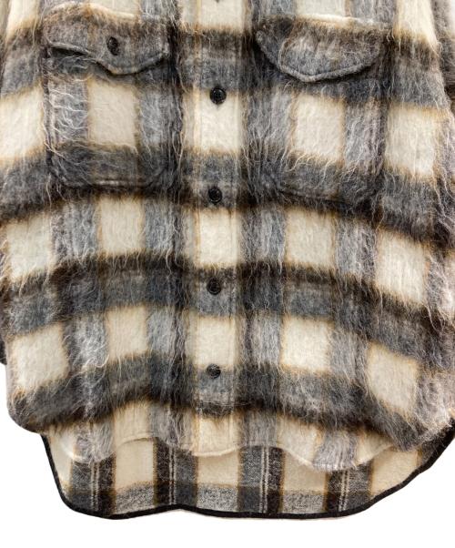 INSCRIRE（アンスクリア）INSCRIRE (アンスクリア) SHAGGY CHECK OVER シャツ シャギーチェックオーバーシャツジャケット マルチカラー サイズ:FREEの古着・服飾アイテム