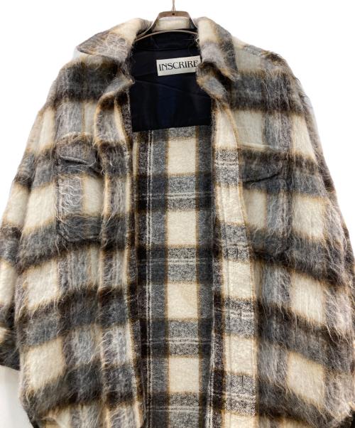 INSCRIRE（アンスクリア）INSCRIRE (アンスクリア) SHAGGY CHECK OVER シャツ シャギーチェックオーバーシャツジャケット マルチカラー サイズ:FREEの古着・服飾アイテム
