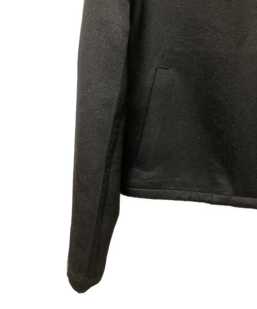 PRADA（プラダ）PRADA (プラダ) ウールxカシミヤ ブルゾンジャケット　 トライアングルロゴ ジップアップ ブルゾン ブラック サイズ:Mの古着・服飾アイテム