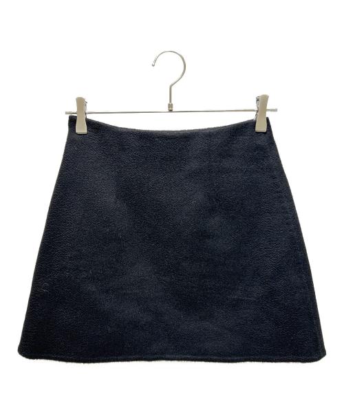 PRADA（プラダ）PRADA (プラダ) カシミヤ半袖ジャケット&スカートセットアップ ブラック サイズ:38の古着・服飾アイテム