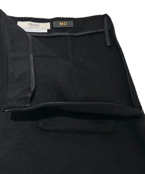 PRADA（プラダ）PRADA (プラダ) カシミヤ半袖ジャケット&スカートセットアップ ブラック サイズ:38の古着・服飾アイテム