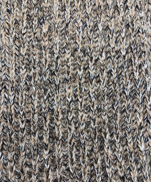 PRADA（プラダ）PRADA (プラダ) PRADA　メランジウールカシミヤニットスカーフ ブラウンの古着・服飾アイテム