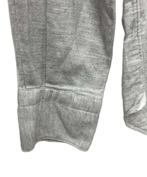 finamore（フィナモレ）finamore (フィナモレ) ワイドカラーネルシャツ グレー サイズ:Sの古着・服飾アイテム