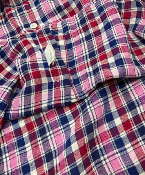 finamore（フィナモレ）finamore (フィナモレ) リネン混シャツ ピンク サイズ:Mの古着・服飾アイテム