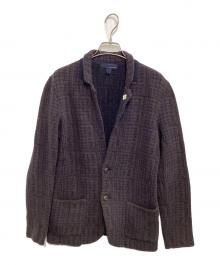 LARDINI（ラルディーニ）の古着「ジャガードジャケット」｜ブラウン